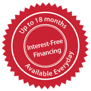 18 month interest-free financing