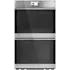 Cafe 30 Double Wall Oven Platinum Glass