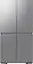 Cafe Platinum Glass 4-Door Refrigerator